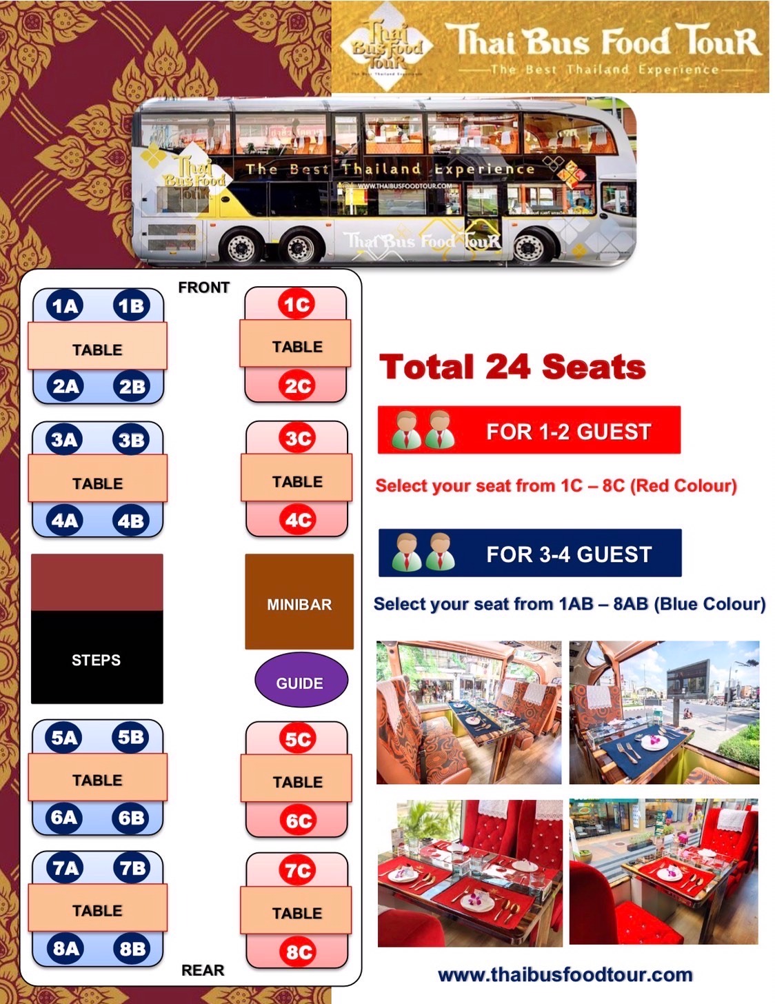 MUSHEASY 115 แพ็กเกจ Thai Bus Food Tour ชมเมืองรอบเกาะรัตนโกสินทร์ ราคาเริ่มต้น 650 บาท ตั้งแต่วันนี้ – 31 ธันวาคม 2565